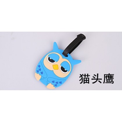 {READY STOCK} Cartoon Traveling Luggage Tag/Cartoon Tag Silicone Sleeve Boarding 卡通旅游行李牌 Name Address