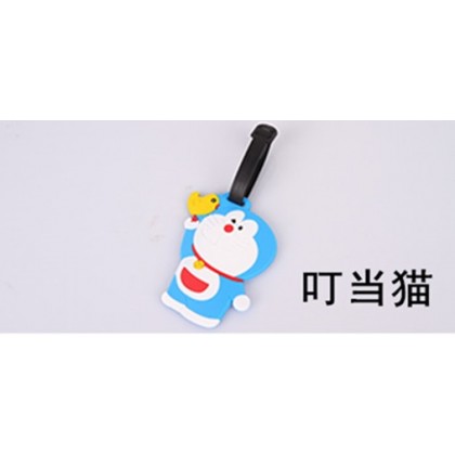 {READY STOCK} Cartoon Traveling Luggage Tag/Cartoon Tag Silicone Sleeve Boarding 卡通旅游行李牌 Name Address