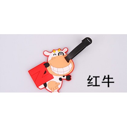 {READY STOCK} Cartoon Traveling Luggage Tag/Cartoon Tag Silicone Sleeve Boarding 卡通旅游行李牌 Name Address