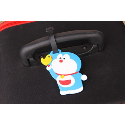 {READY STOCK} Cartoon Traveling Luggage Tag/Cartoon Tag Silicone Sleeve Boarding 卡通旅游行李牌 Name Address