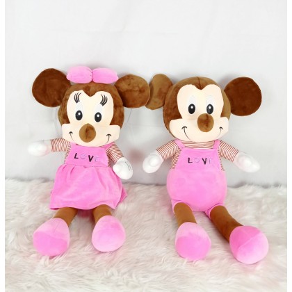 {M'SIA STOCK} DISNEY MICKEY MINNIE（STRETCH COTTON）SOFTTOYS/PLUSHTOYS/KIDSTOYS 70CM 米奇米妮（太空棉）娃娃玩具公仔70厘米 Patung Beruang