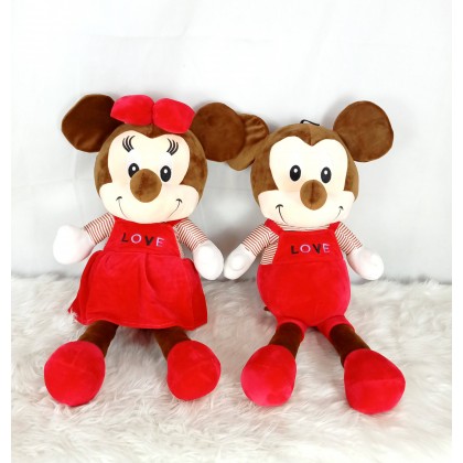 {M'SIA STOCK} DISNEY MICKEY MINNIE（STRETCH COTTON）SOFTTOYS/PLUSHTOYS/KIDSTOYS 70CM 米奇米妮（太空棉）娃娃玩具公仔70厘米 Patung Beruang