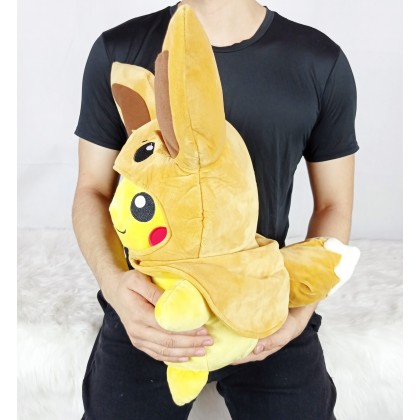 {READY STOCK} POKEMON PIKACHU EEVE SOFTTOYS/PLUSHTOYS/KIDSTOYS 50CM 宝可梦皮卡丘伊布娃娃玩具公仔50厘米 Anak Patung