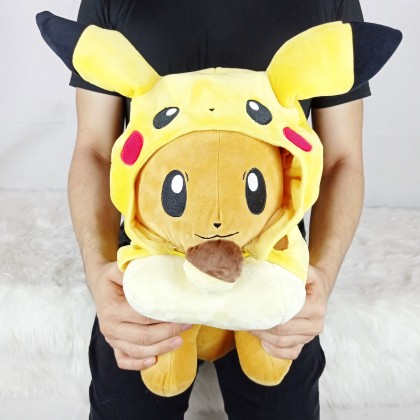 {READY STOCK} POKEMON PIKACHU EEVE SOFTTOYS/PLUSHTOYS/KIDSTOYS 50CM 宝可梦皮卡丘伊布娃娃玩具公仔50厘米 Anak Patung