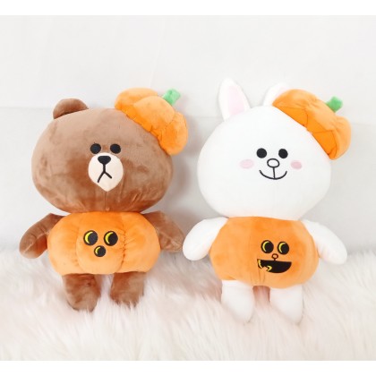 LINE BROWN CONY SOFTTOYS/PLUSHTOYS/KIDSTOYS 25-35CM 南瓜布朗尼可妮兔娃娃玩具公仔25厘米-35厘米