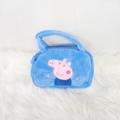 {M'SIA STOCK} CARTOON HANDBAG SOFT TOYS/PLUSH TOYS/KIDS TOYS 7INCH 21CM 精美卡通手提包娃娃玩具公仔 7寸 Anak Patung