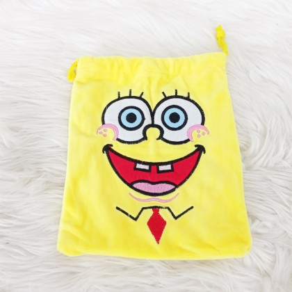 {M'SIA STOCK} Big Size Cartoon Drawstring Pocket Mini Storage Bag Portable 21cm 卡通（大号）抽绳口袋/化妆包学生女可爱收纳包抽绳束口袋7寸 poket tali
