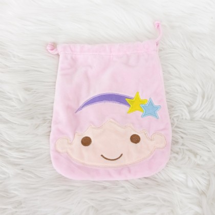 {M'SIA STOCK} Big Size Cartoon Drawstring Pocket Mini Storage Bag Portable 21cm 卡通（大号）抽绳口袋/化妆包学生女可爱收纳包抽绳束口袋7寸 poket tali