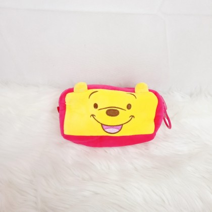 {M'SIA STOCK} Cartoon BIG ZIPPER Pencil Box SOFT TOYS/PLUSH TOYS/KIDS TOYS 7INCH 21CM 精美卡通大拉链铅笔盒娃娃玩具公仔 Patung Beruang