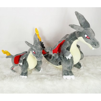 {READY STOCK} POKEMON CHARIZARD NIGHT DRAGON  SOFTTOYS/PLUSHTOYS/KIDSTOYS 35/55CM 宝可梦喷火龙娃娃玩具公仔35/55厘米 Anak Patung