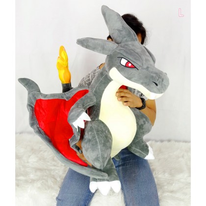 {READY STOCK} POKEMON CHARIZARD NIGHT DRAGON  SOFTTOYS/PLUSHTOYS/KIDSTOYS 35/55CM 宝可梦喷火龙娃娃玩具公仔35/55厘米 Anak Patung
