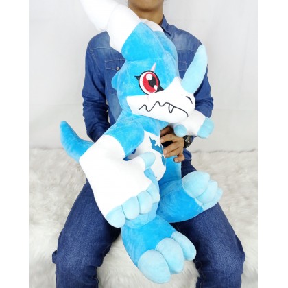{READY STOCK} DIGIMON V-DRAMON SOFTTOYS/PLUSHTOYS/KIDSTOYS 35/55CM 数码宝贝V龙兽娃娃玩具公仔35/55厘米 Anak Patung