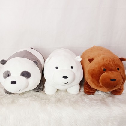 WE BARE BEAR SOFTTOYS/PLUSHTOYS/KIDSTOYS/DOLL 50CM 咱们裸熊/站三只熊娃娃玩具公仔50厘米