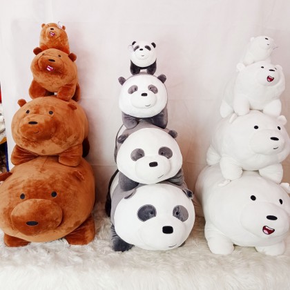 WE BARE BEAR SOFTTOYS/PLUSHTOYS/KIDSTOYS/DOLL 60CM 咱们裸熊/站三只熊娃娃玩具公仔60厘米 WE BARE BEAR SOFTTOYS/PLUSHTOYS/KIDSTOYS/DOLL 60CM 咱们裸熊/站三只熊娃娃玩具公仔60厘米