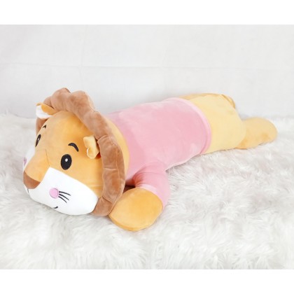 {M'SIA STOCK} LION （STRETCH COTTON）Long Pillow SOFTTOYS/PLUSHTOYS/KIDSTOYS/DOLL 100CM穿衣趴獅子（太空棉）娃娃玩具公仔100厘米 Anak Patung