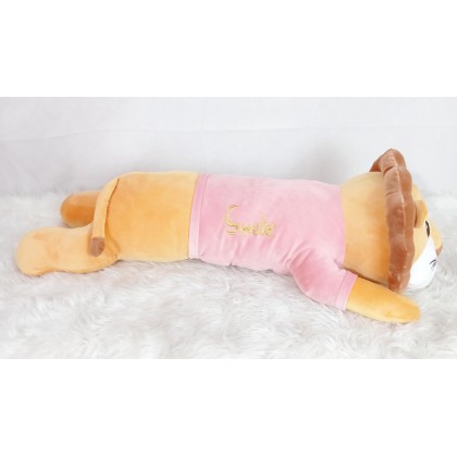 {M'SIA STOCK} LION （STRETCH COTTON）Long Pillow SOFTTOYS/PLUSHTOYS/KIDSTOYS/DOLL 100CM穿衣趴獅子（太空棉）娃娃玩具公仔100厘米 Anak Patung