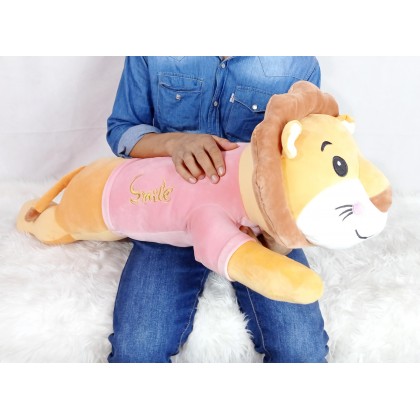 {M'SIA STOCK} LION （STRETCH COTTON）Long Pillow SOFTTOYS/PLUSHTOYS/KIDSTOYS/DOLL 100CM穿衣趴獅子（太空棉）娃娃玩具公仔100厘米 Anak Patung