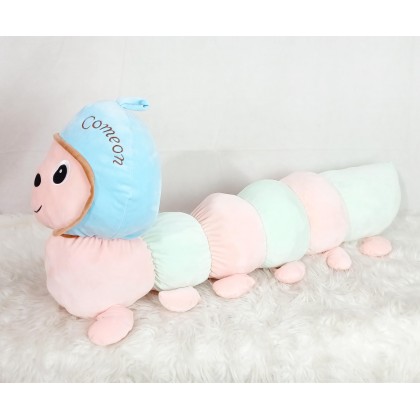 {M'SIA STOCK} HELMET CATERPILLAR （STRETCH COTTON）SOFTTOYS/PLUSHTOYS/KIDSTOYS/DOLL 100CM 头盔毛毛虫（太空棉）娃娃玩具公仔100厘米 Anak Patung