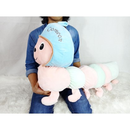 {M'SIA STOCK} HELMET CATERPILLAR （STRETCH COTTON）SOFTTOYS/PLUSHTOYS/KIDSTOYS/DOLL 100CM 头盔毛毛虫（太空棉）娃娃玩具公仔100厘米 Anak Patung