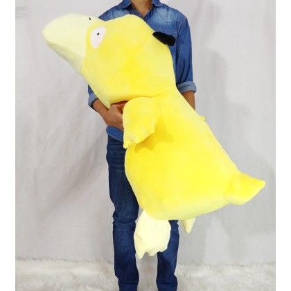 PSYDUCK （STRETCH COTTON） SOFTTOYS/PLUSHTOYS/KIDSTOYS/DOLL 80CM 趴姿可达鸭（太空棉）娃娃玩具公仔80厘米
