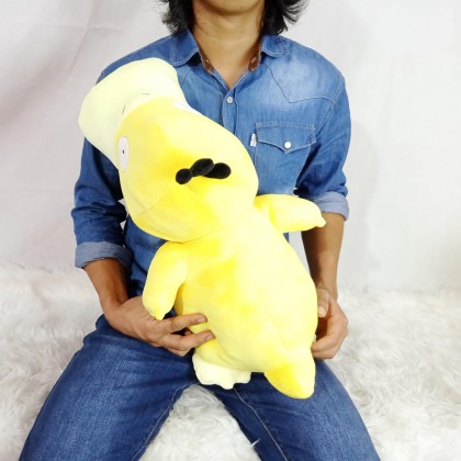 PSYDUCK （STRETCH COTTON） SOFTTOYS/PLUSHTOYS/KIDSTOYS/DOLL 50CM 趴姿可达鸭（太空棉）娃娃玩具公仔50厘米