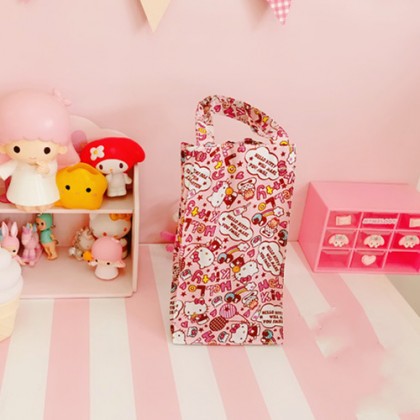 {READY STOCK} Cartoon Waterproof Handy Bottle/Umbrella Reuseable Storage Bag/Tote Pouch （LARGE）大号卡通防水水壶手提袋