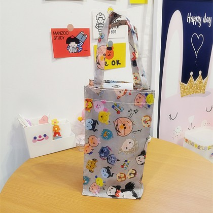 {READY STOCK} Cartoon Waterproof Handy Bottle/Umbrella Reuseable Storage Bag/Tote Pouch （LARGE）大号卡通防水水壶手提袋