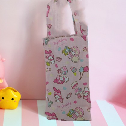 {READY STOCK} Cartoon Waterproof Handy Bottle/Umbrella Reuseable Storage Bag/Tote Pouch （LARGE）大号卡通防水水壶手提袋
