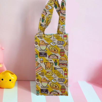 {READY STOCK} Cartoon Waterproof Handy Bottle/Umbrella Reuseable Storage Bag/Tote Pouch （LARGE）大号卡通防水水壶手提袋