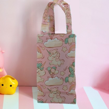 {READY STOCK} Cartoon Waterproof Handy Bottle/Umbrella Reuseable Storage Bag/Tote Pouch （LARGE）大号卡通防水水壶手提袋