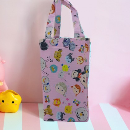 {READY STOCK} Cartoon Waterproof Handy Bottle/Umbrella Reuseable Storage Bag/Tote Pouch （LARGE）大号卡通防水水壶手提袋