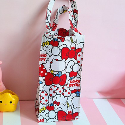 {READY STOCK} Cartoon Waterproof Handy Bottle/Umbrella Reuseable Storage Bag/Tote Pouch （SMALL）小号卡通防水水壶手提袋