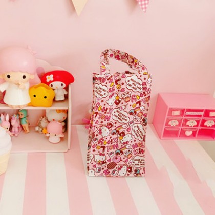 {READY STOCK} Cartoon Waterproof Handy Bottle/Umbrella Reuseable Storage Bag/Tote Pouch （SMALL）小号卡通防水水壶手提袋