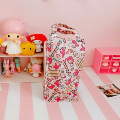 {READY STOCK} Cartoon Waterproof Handy Bottle/Umbrella Reuseable Storage Bag/Tote Pouch （SMALL）小号卡通防水水壶手提袋