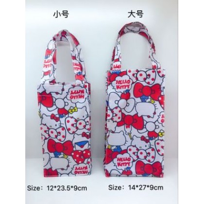 {READY STOCK} Cartoon Waterproof Handy Bottle/Umbrella Reuseable Storage Bag/Tote Pouch （SMALL）小号卡通防水水壶手提袋