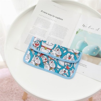 {M'SIA STOCK} Cartoon Portable Mask Bag/Receipt Storage Bag 便携口罩包/收据卡通翻盖防尘口罩收纳包 Beg Simpanan