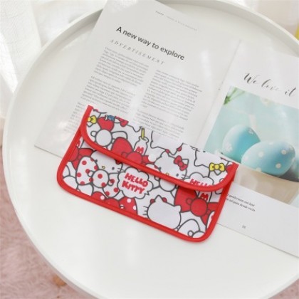 {M'SIA STOCK} Cartoon Portable Mask Bag/Receipt Storage Bag 便携口罩包/收据卡通翻盖防尘口罩收纳包 Beg Simpanan