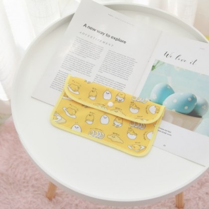 {M'SIA STOCK} Cartoon Portable Mask Bag/Receipt Storage Bag 便携口罩包/收据卡通翻盖防尘口罩收纳包 Beg Simpanan