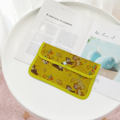 {M'SIA STOCK} Cartoon Portable Mask Bag/Receipt Storage Bag 便携口罩包/收据卡通翻盖防尘口罩收纳包 Beg Simpanan