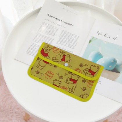 {M'SIA STOCK} Cartoon Portable Mask Bag/Receipt Storage Bag 便携口罩包/收据卡通翻盖防尘口罩收纳包 Beg Simpanan