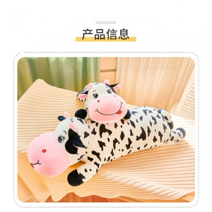 {M'SIA STOCK} DAIRY COW（STRETCH COTTON）Long Pillow SOFTTOYS/PLUSHTOYS/KIDSTOYS/DOLL 120CM 乳牛太空棉娃娃玩具公仔120厘米 Anak Patung