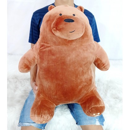 {M'SIA STOCK} We Bare Bears SOFTTOYS/PLUSHTOYS/KIDSTOYS/DOLL 50CM 咱们裸熊娃娃玩具公仔50厘米 Anak Patung