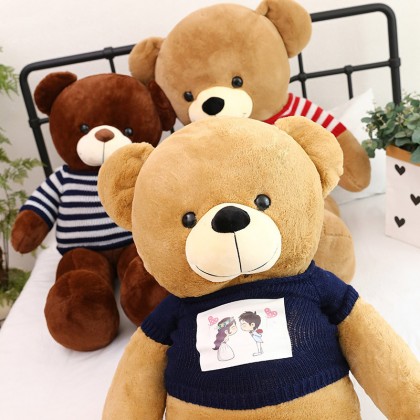 {M'SIA STOCK} Giant Dress Teddy Bear SOFTTOYS/PLUSHTOYS/KIDSTOYS/DOLL 180CM 毛衣泰迪熊娃娃玩具公仔180厘米 Anak Patung