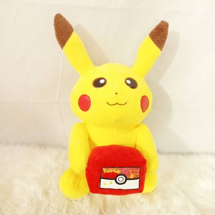 {M'SIA STOCK} Pokemon Pikachu SOFTTOYS/PLUSHTOYS/KIDSTOYS/DOLL 50CM 抱物宝可梦皮卡丘娃娃玩具公仔50厘米 Anak Patung