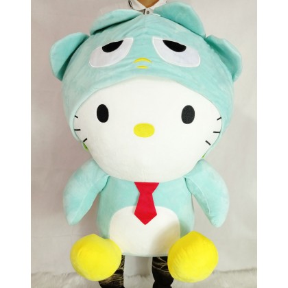 {M'SIA STOCK} XO Hello Kitty Soft Toys/Plush Toys/Kids Toys/Doll 70CM XO带帽凯蒂猫戴帽娃娃玩具公仔70厘米 Anak Patung