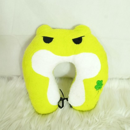 {READY STOCK} Travel Frog Pillow U-Shape SOFTTOYS/PLUSHTOYS/KIDSTOYS/DOLL U形枕旅行青蛙娃娃玩具公仔 Patung Beruang
