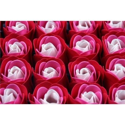 {READY STOCK} 1 Pcs Fragrance Three Layer Soap Flower Without Base Wedding/Valentine Days Gift 玫瑰香皂花Bunga Wangi