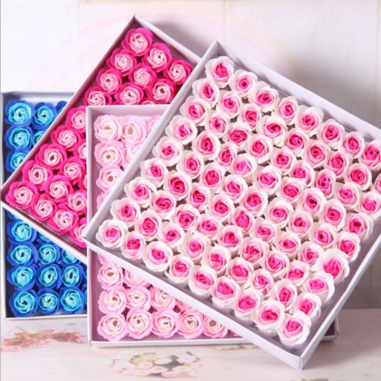 {READY STOCK} 1 Pcs Fragrance Three Layer Soap Flower Without Base Wedding/Valentine Days Gift 玫瑰香皂花Bunga Wangi