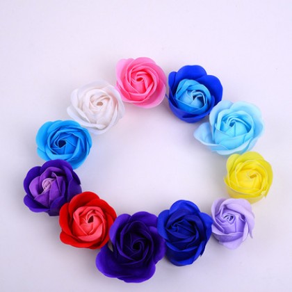{READY STOCK} 1 Pcs Fragrance Three Layer Soap Flower Without Base Wedding/Valentine Days Gift 玫瑰香皂花Bunga Wangi