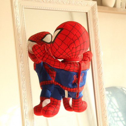 {M'SIA STOCK} Dancing Spiderman Car Glass Plush Toy Can Dance And Sing SOFT TOYS/KIDS TOYS/DOLL 30cm 吸塑跳舞蜘蛛侠娃娃玩具公仔 30厘米